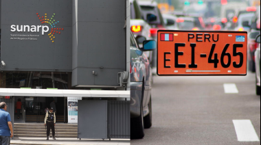 SUNARP informa sobre el reemplazo obligatorio de placas antiguas para vehículos