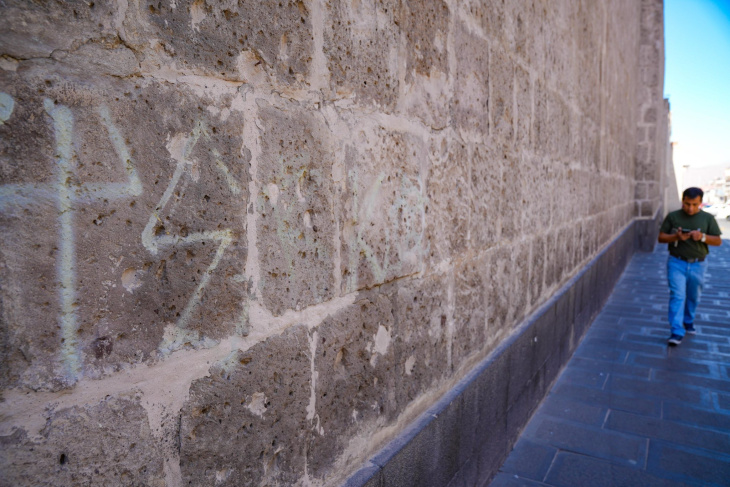 Pintas en monumentos de Arequipa