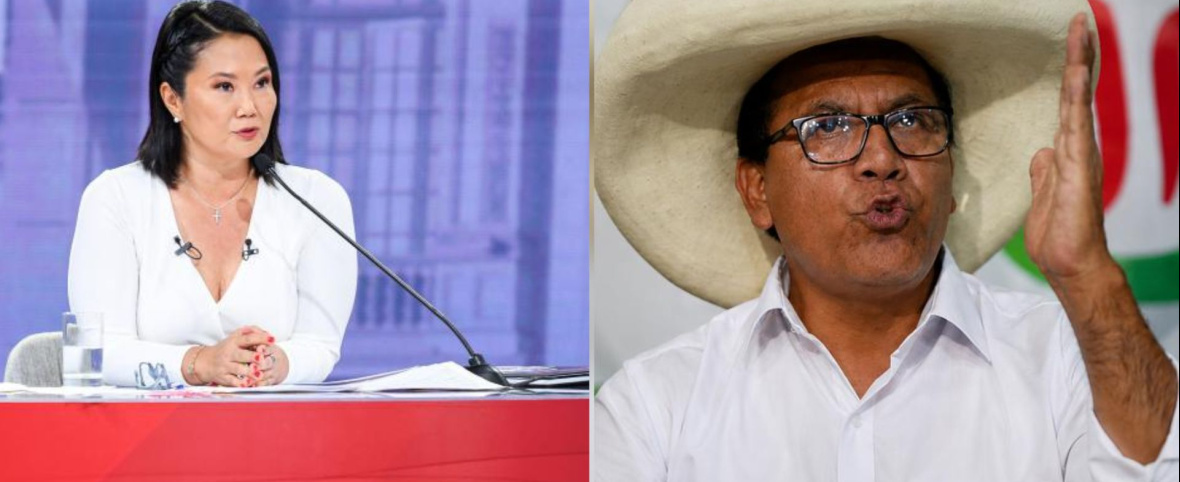 Keiko Fujimori llamó "poco hombre" a Roberto Sánchez tras alusión a su entorno familiar