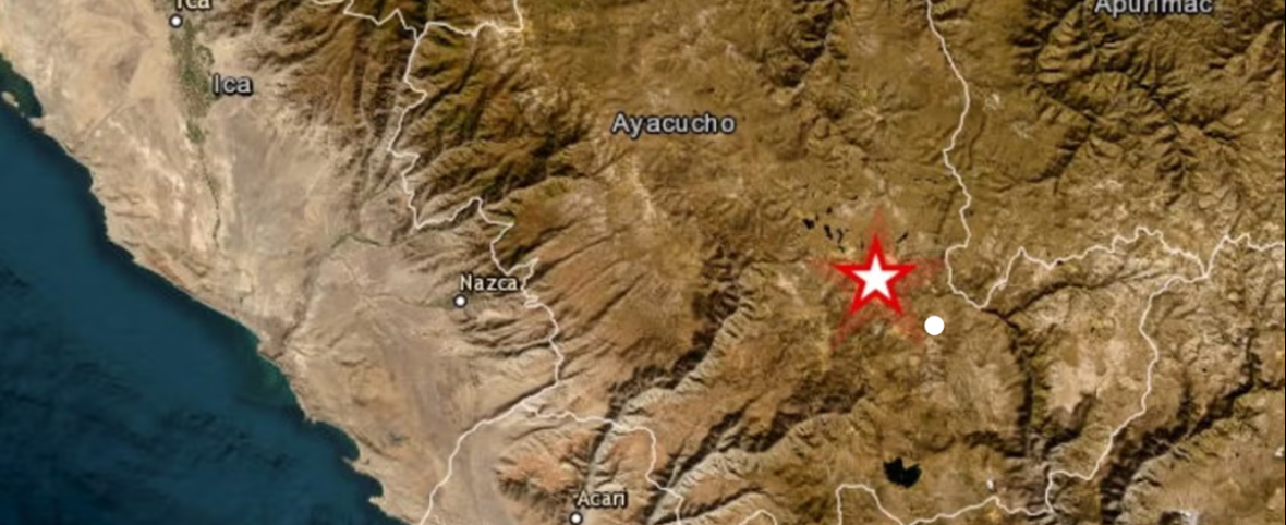 Sismo de magnitud 7.2 remeció Ayacucho: epicentro fue en Parinacochas