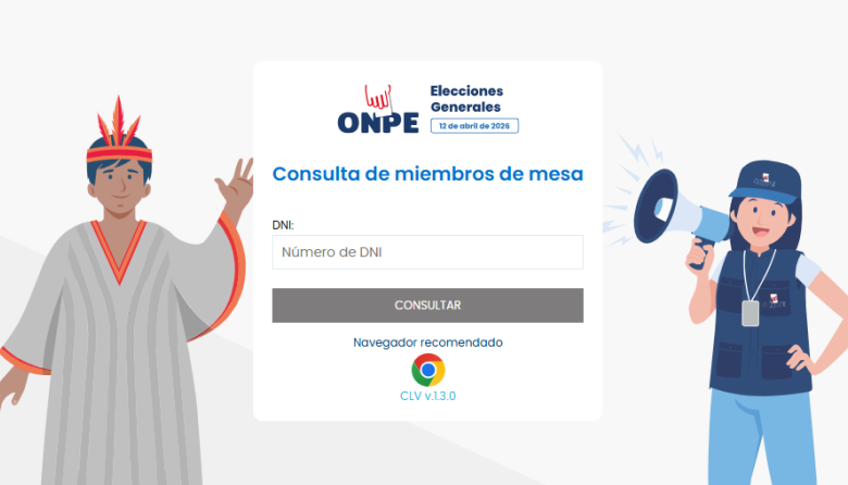 Elecciones 2026: ONPE habilitó link para conocer si eres miembro de mesa