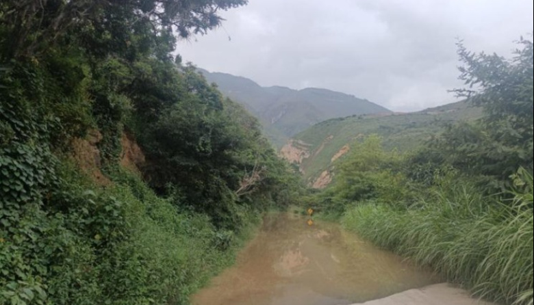 Lluvias en Amazonas causan deslizamiento y bloquean tramo de la carretera Tingo - Chachapoyas