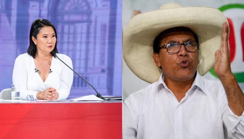 Keiko Fujimori llamó "poco hombre" a Roberto Sánchez tras alusión a su entorno familiar