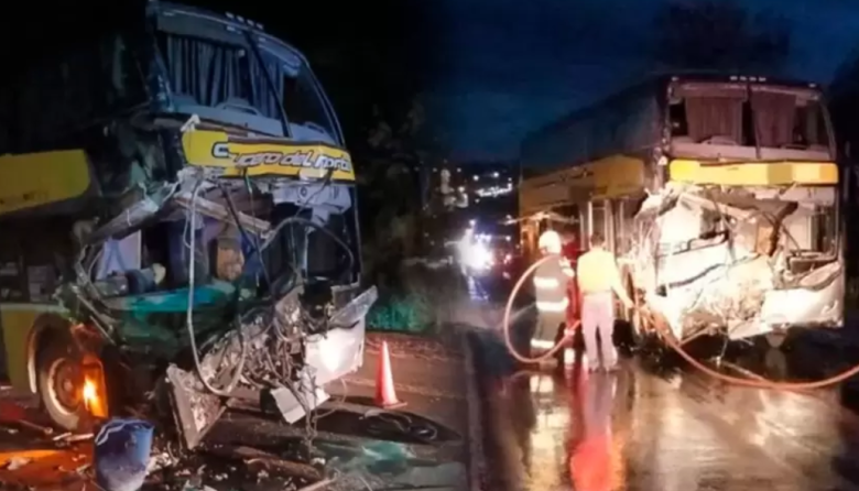 Choque entre un bus turístico y un camión deja más de 40 heridos en Argentina