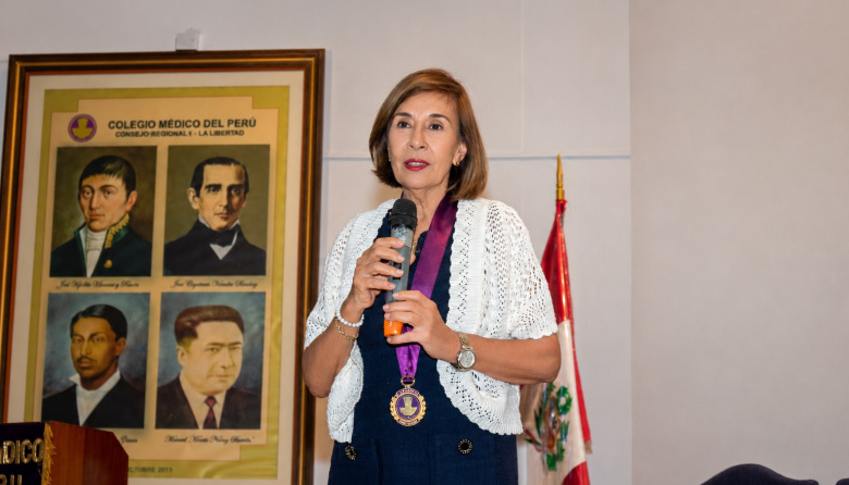 Elena Ríos anuncia candidatura al Decanato del Colegio Médico de La Libertad