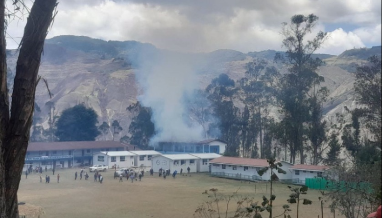 Ataque explosivo obliga a suspender jornada electoral en colegio de Sorochuco, en Celendín