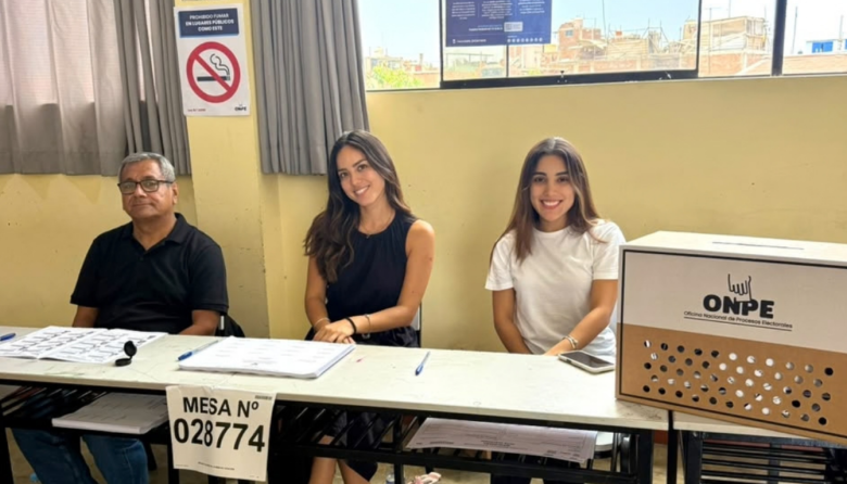 De reina del festival de primavera a presidenta de mesa: María Fernanda Malca cumplió deber cívico en Trujillo