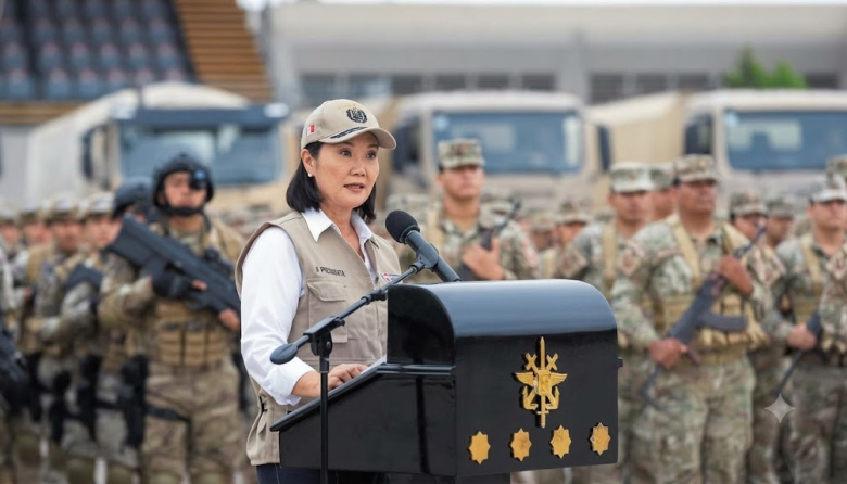 Keiko Fujimori anuncia despliegue de 1.350 efectivos y nuevas medidas contra el crimen en Trujillo