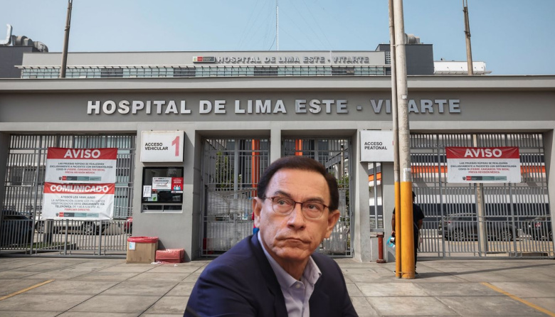 Martín Vizcarra es trasladado a UCI tras presentar complicación cardíaca en hospital de Ate
