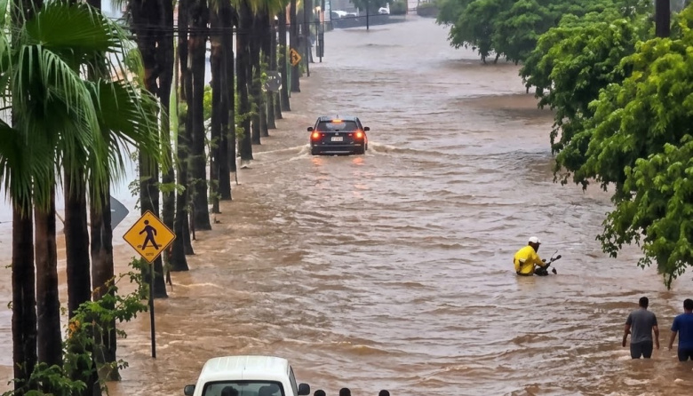 Fuertes lluvias dejan afectaciones en 86 zonas de Guayaquil en medio de la alerta por El Niño