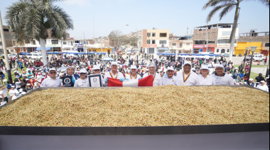 Más de una tonelada de Tarwi “chocho” se necesitó para ganar Récord Guinness en Trujillo