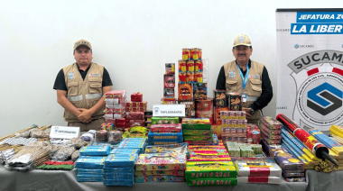 Incautan más de 190 kilos de pirotécnicos en Trujillo y Chiclayo