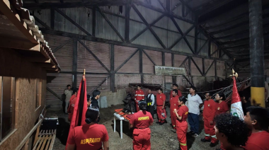 Bomberos de Paita despiden a “Carbón”, el perro que acompañó sus emergencias durante seis años