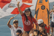 Vania Torres campeona en el mundial de SUP Surf en El Salvador