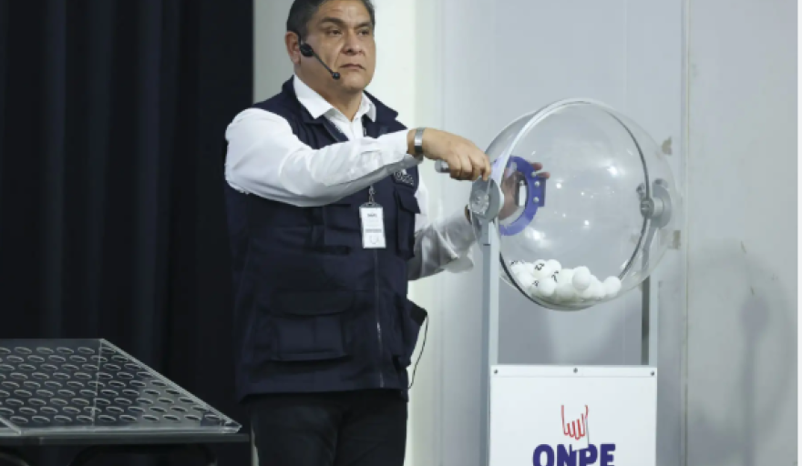 ONPE sortea y define el orden de partidos en la cédula para las Elecciones Generales 2026