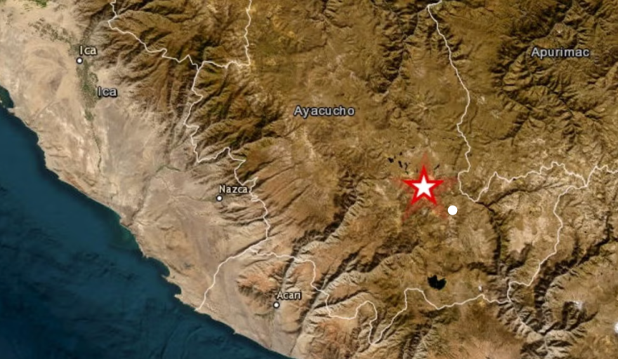 Sismo de magnitud 7.2 remeció Ayacucho: epicentro fue en Parinacochas