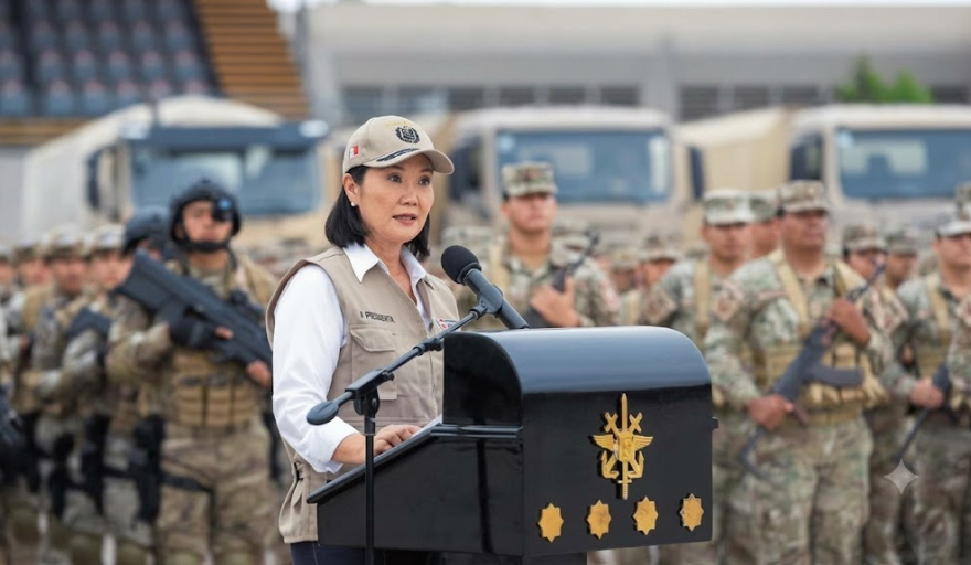 Keiko Fujimori anuncia despliegue de 1.350 efectivos y nuevas medidas contra el crimen en Trujillo